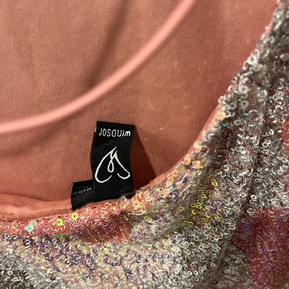 Iridescent Backless Mini Sequin Dress from Windsor NEW - Picture 3 of 4